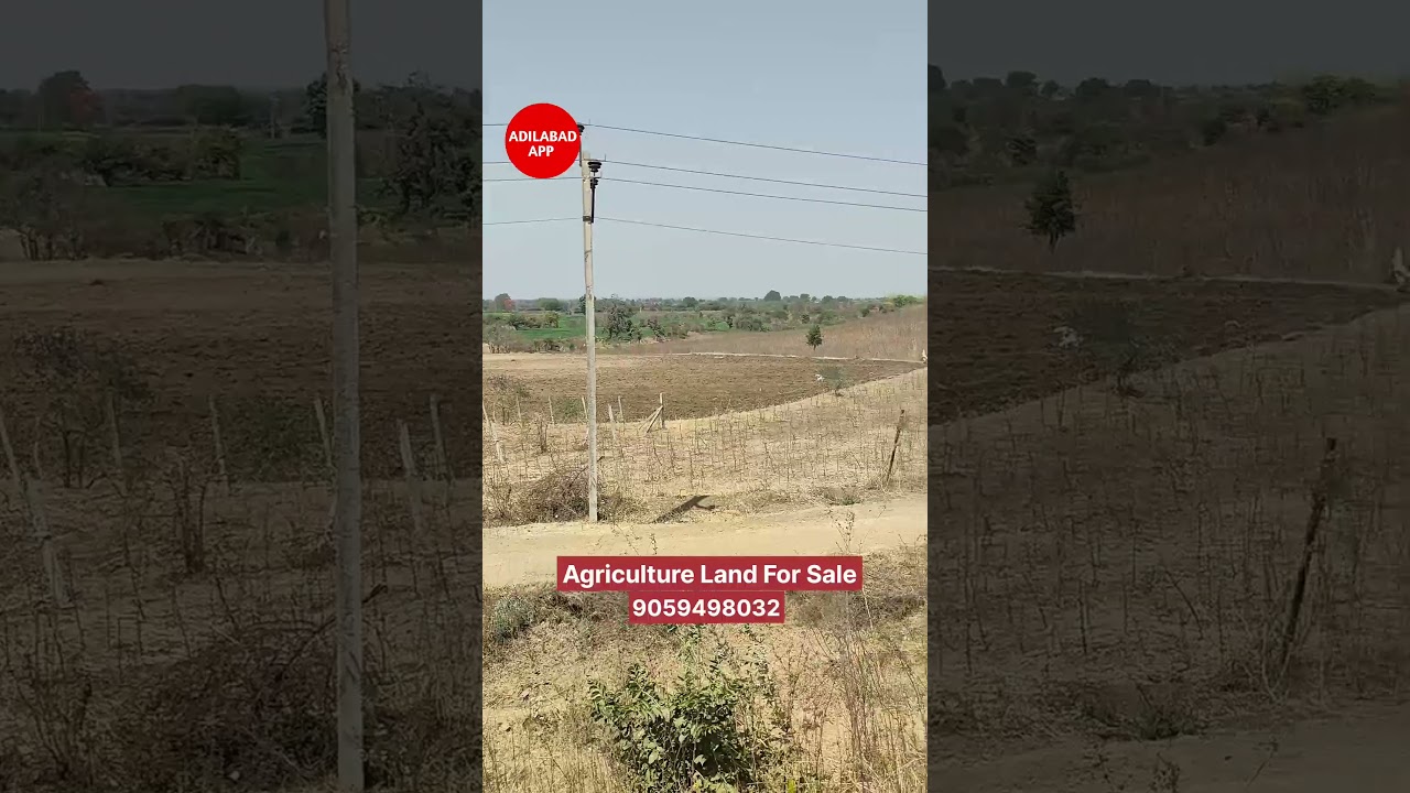 Agriculture Land for sale ADILABAD Rampur road, near to pochara Bhimsari National Highway 44