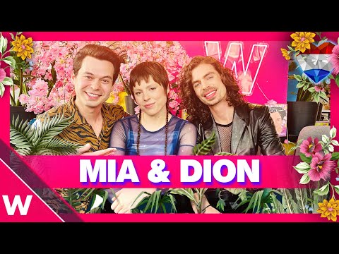 ?? Mia & Dion "Burning Daylight" INTERVIEW after Eurovision 2023 second rehearsal