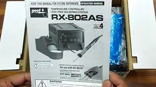 Unboxing of Goot Soldering Station RX-802AS (Antistatic), Part 1
