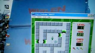 Chip's Challenge Level 10 and 11. Brushfire and Trinity.