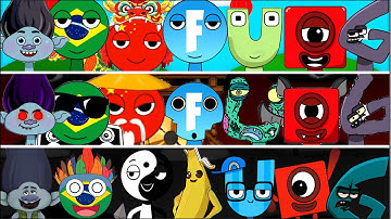 Incredibox Sprunki OC Phase 1 to Phase 3 Fortnite, U (Alphabet Lore), Branch (Trolls Band Together)