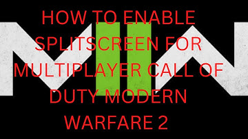How To Enable Splitscreen For Multiplayer Call Of Duty Modern Warfare 2 (PS5/PS4!!!)
