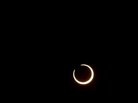 Solar Eclipse 2012 Annular Phase Ends.MOV
