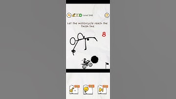 Draw 2 save 2 level 340 #shorts #draw2save2 #gameplay #motorcycle #stone #flag #drawingman