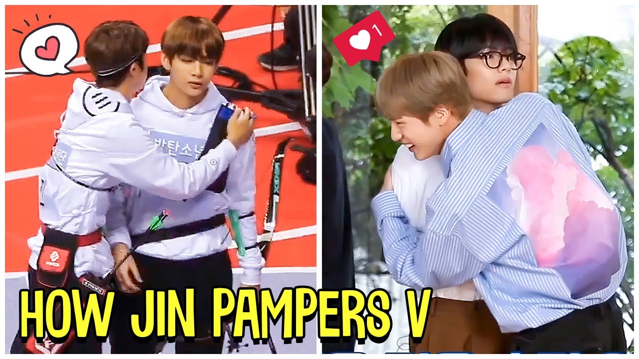 BTS Taejin Moments - Как Сокджин заботится о своем медвежонке