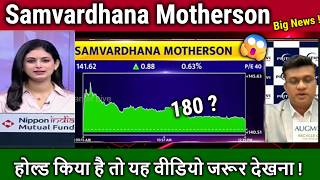 Samvardhana Motherson share analysis,buy? latest news,samvardhana motherson share long term target