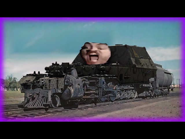 RARE German Armored Train Footage Colorized | War Thunder