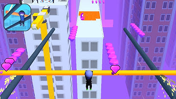 New Satisfying Mobile Game Roof Rails Top Free Gameplay Walkthrough All Levels Max Speed Run Update