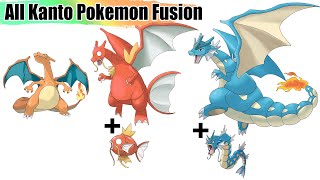 How to Evolve & Fusion All 151 Gen 1 Kanto Pokémon with Charizard | Drawing WORLD RECORDS | Max S