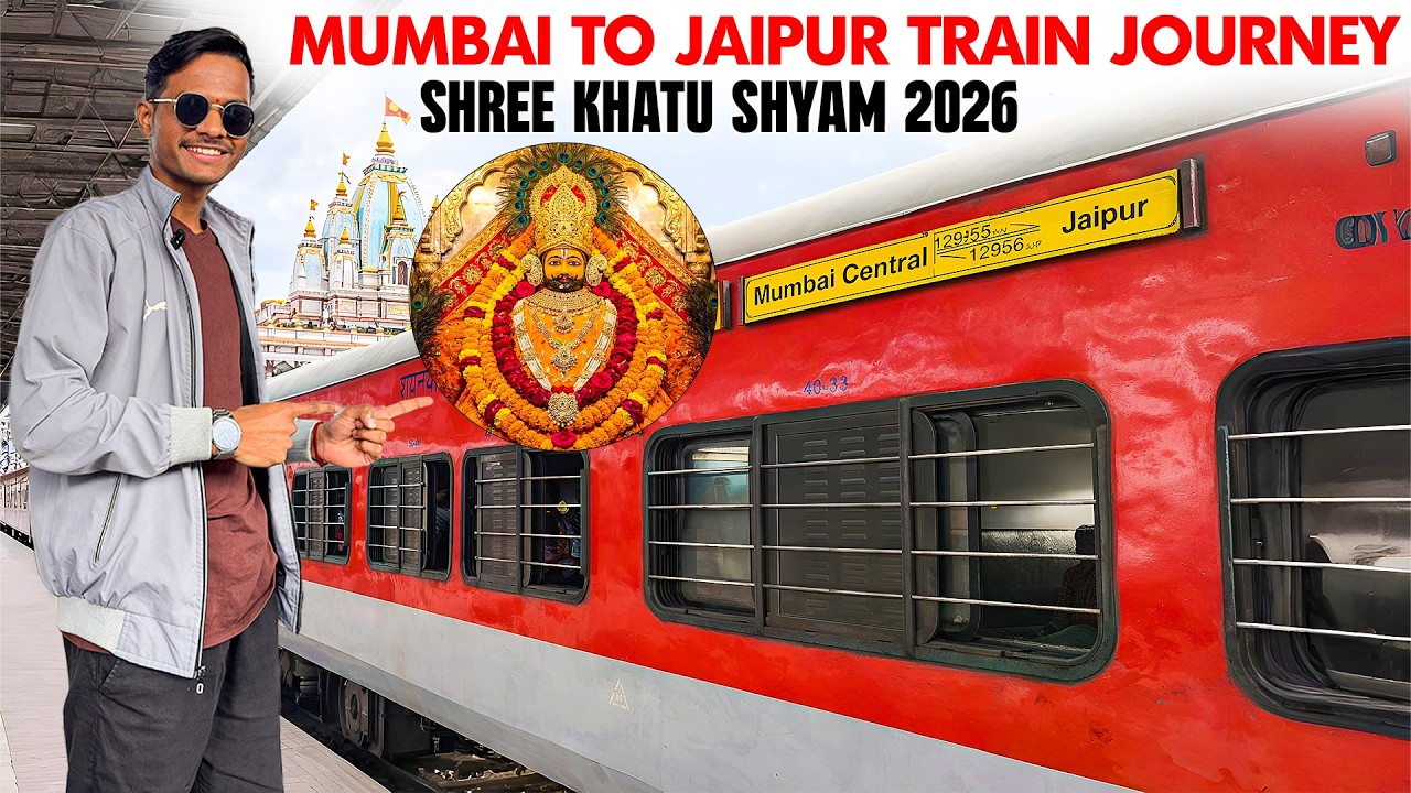 MUMBAI TO JAIPUR TRAIN JOURNEY🚆| Khatu Shyam Ji Darshan 2026 🙏 | Full Travel Vlog 2026