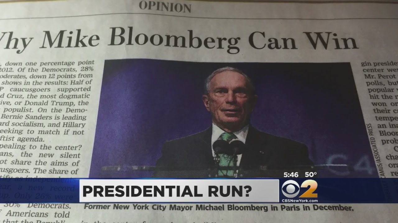 Bloomberg For President?