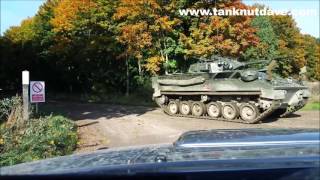 British Army Warrior Fighting Vehicle Convoy 2016