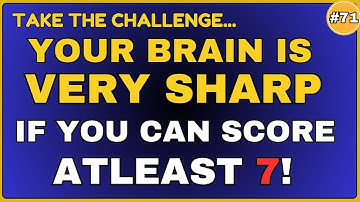30 QUESTIONS || YOUR BRAIN IS VERY SHARP IF YOU CAN SCORE ATLEAST 7 ! #generalknowledge