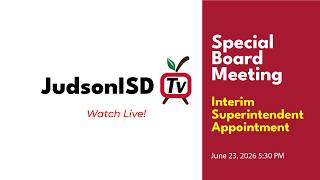 06/23/2026 | Special Board Meeting | Interim Superintendent Appointment