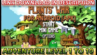 PVZ PLANTS' WAR , GAMEPLAY + LINK DOWNLOAD - ADVENTURE LEVEL 1 TO 10 screenshot 4