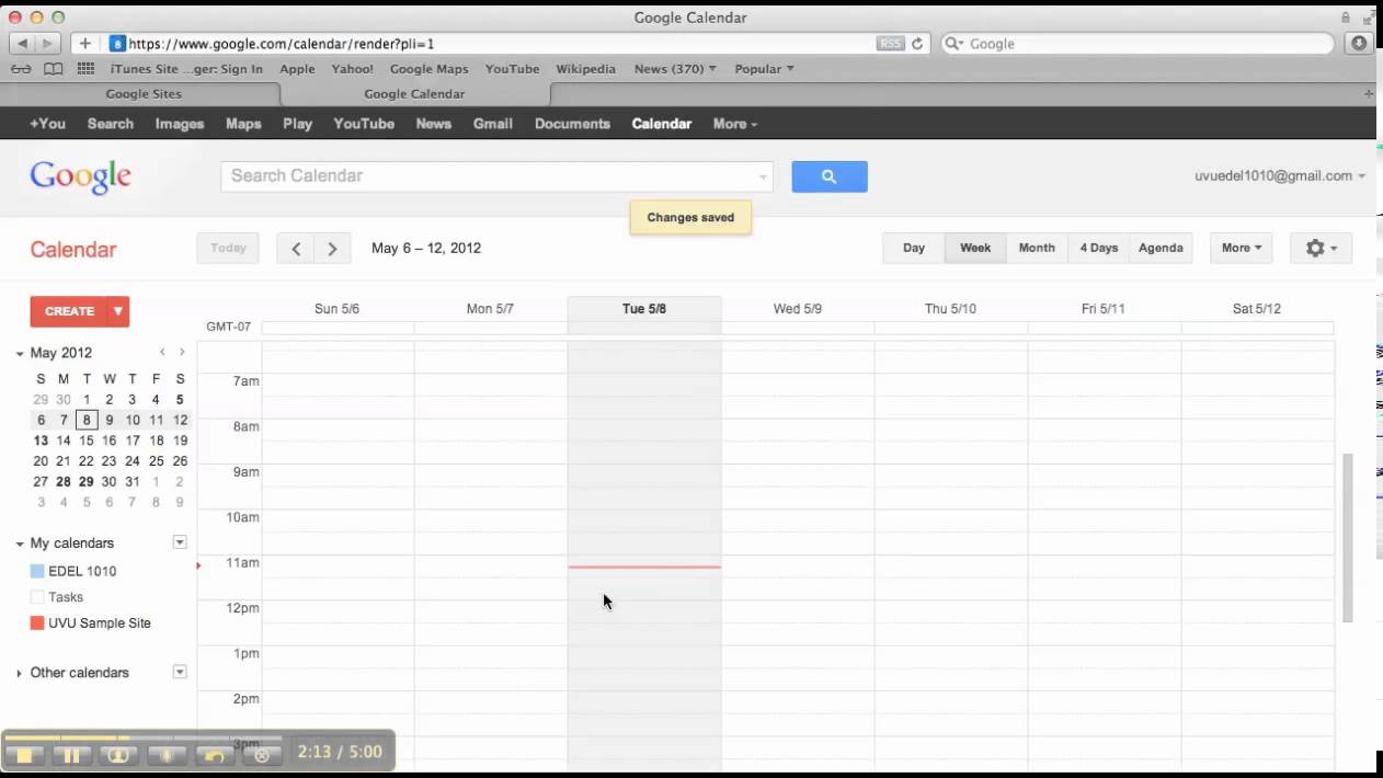 Creating a Basic Google Calendar YouTube
