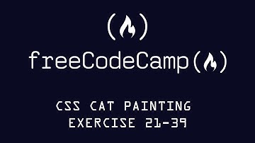 Free Code Camp Learn Intermediate CSS Building A Cat Painting Exercises 21-39
