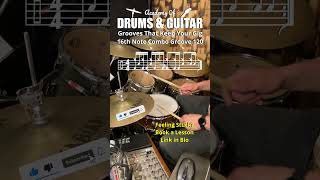 Grooves That Keep Your Gig   16th Note Combo Groove 120 #dailydrumgroove #drumshorts