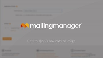 How to apply a link onto an image in mailingmanager®