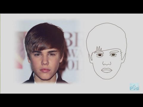 justin-bieber's-face-converted-into-a-cartoon-:-photoshop-tutorial