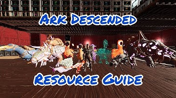 Ark Descended Resource Guide | Ark Ascended