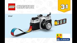 LEGO 31147 Retro Camera – Building Instructions | Creator (2024)