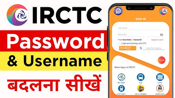 Irctc User Id Password Bhul Gaye To Kya Kare | how to reset irctc user id and password |forgot irctc