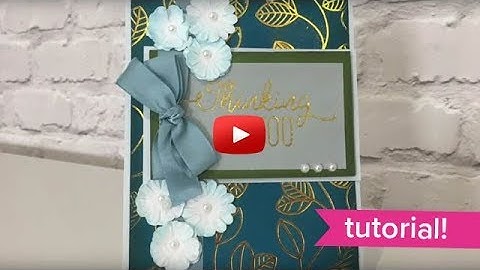 Quick and Easy Embossed Foil Card Using The Go Press & Foil Machine