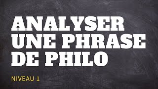 Méthode de Philo - Comment analyser une phrase ? (Niveau 1) screenshot 2