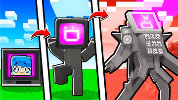 CUỘC SỐNG CỦA TV MAN TỪ NHỎ ĐẾN LỚN TRONG MINECRAFT