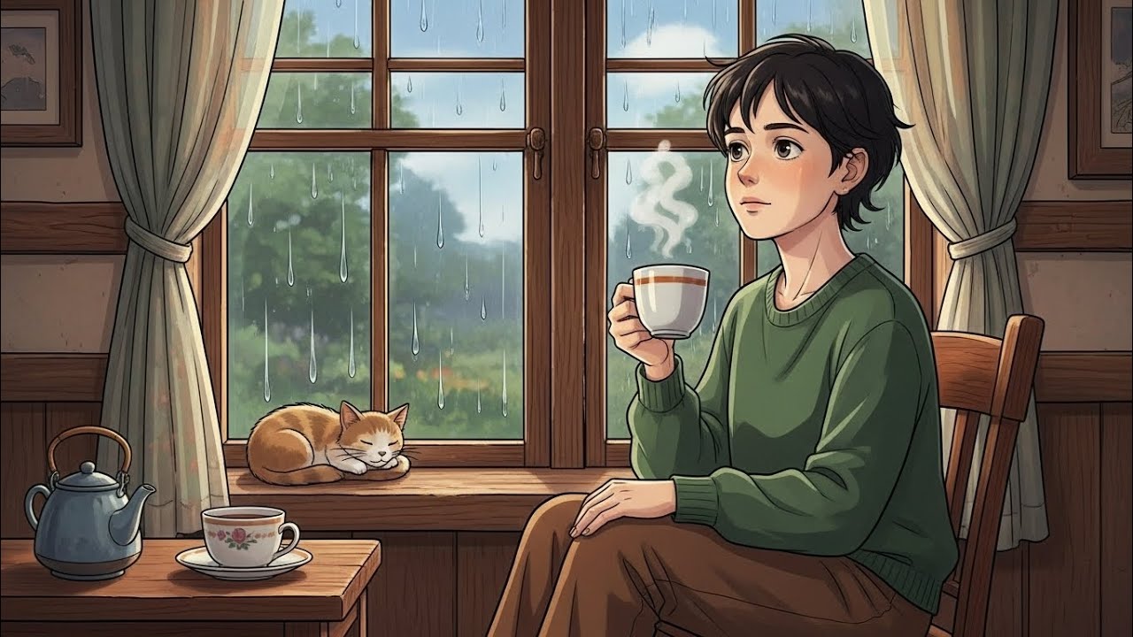 A Rainy Afternoon in the Old House | Slow Living, Tea & Quiet Longing 🌧️🍵