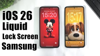 Ios 26 Liquid Glass Lock Screen On Samsung One Ui 8 Enable Liquid Glass Feature On Samsung Device