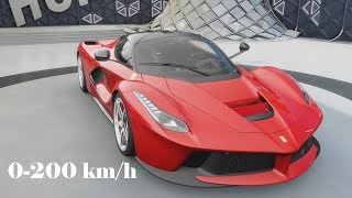 Ferrari LaFerrari Exterior Interior [0-200] Speed test - Forza horizon 3