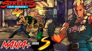 【4K】Streets of Rage 4 - Mania+ S-Rank 1CC (Estel)