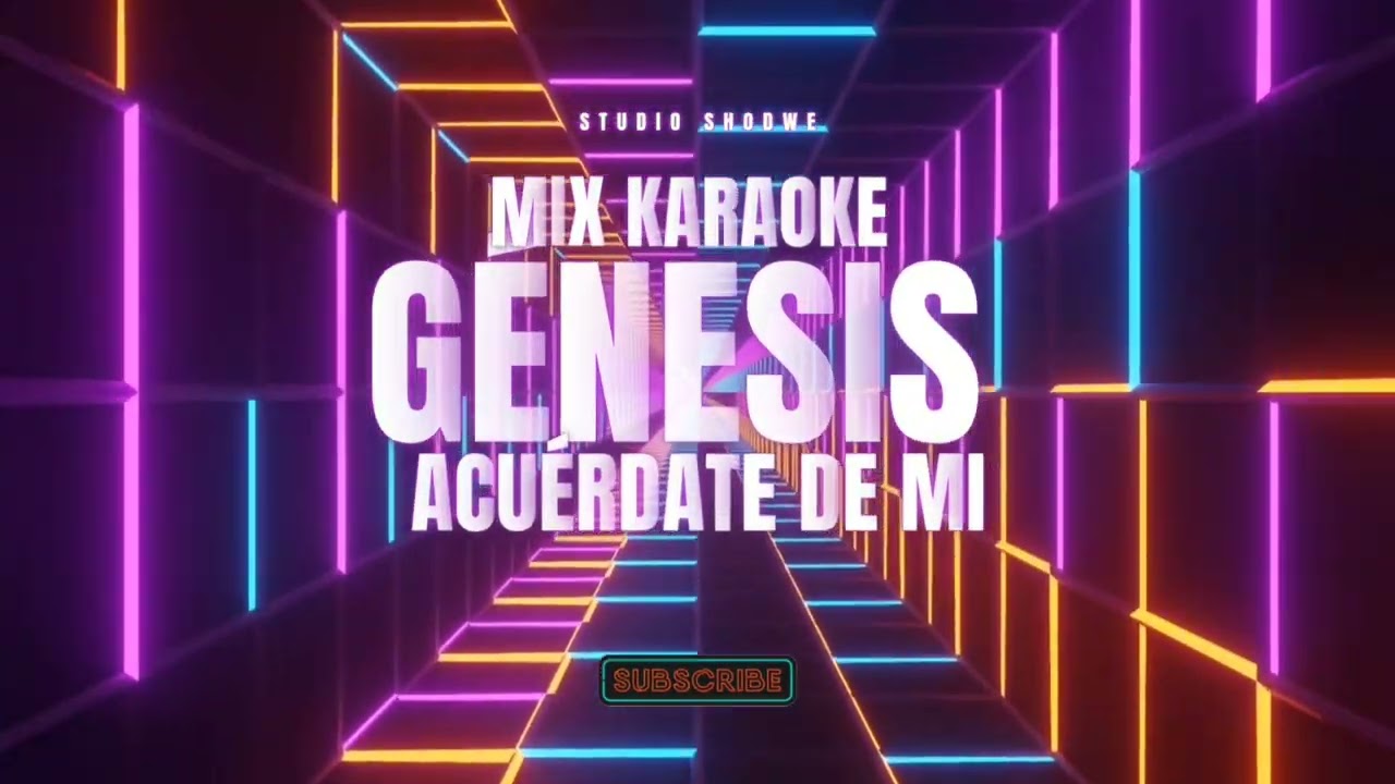 Mix GENESIS KARAOKE - te casas en privado - acuérdate de mi - corazón corazón