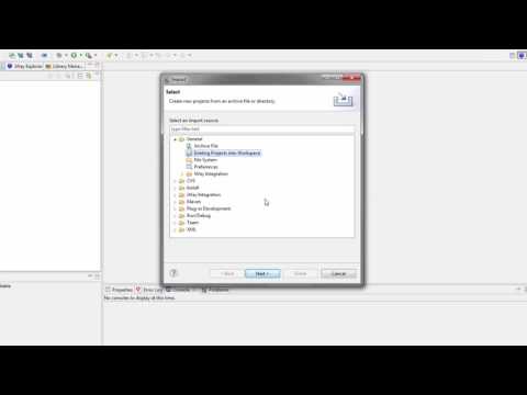 iWay e-Business Lab 1: Step 1, Importing EDI X12 User Samples to iIT as a Workspace