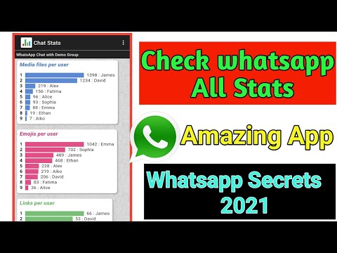 How To Check Whatsapp Chat Stats in 2021 || Get Whatsapp Chat History & Statistics