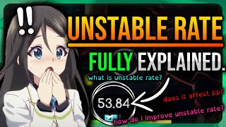 osu! Unstable Rate FULLY Explained | How to get better unstable rate, What is unstable rate?