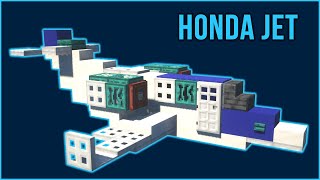 Minecraft Airplane Tutorial: How to Make a Honda Jet