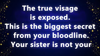 The true visage is exposed  This is the biggest secret from your bloodline  Your sister is not your