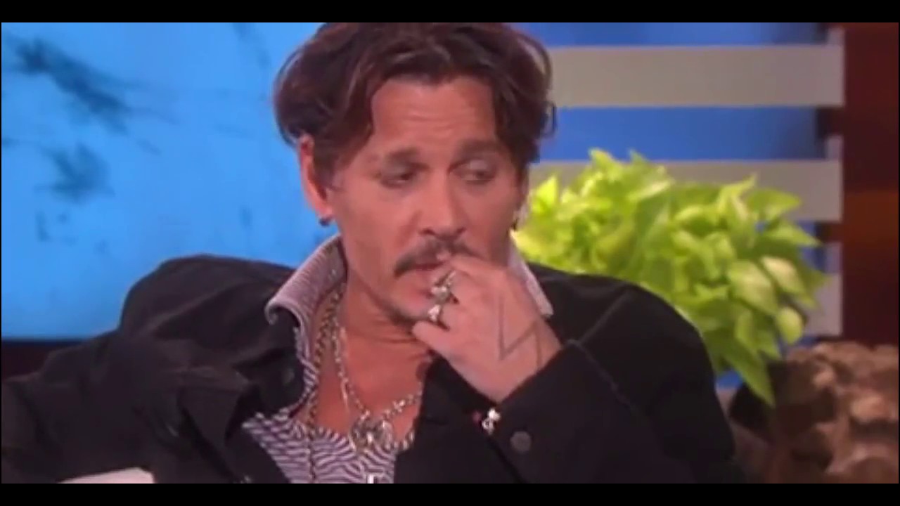 Johnny Depp in The Ellen Show YouTube