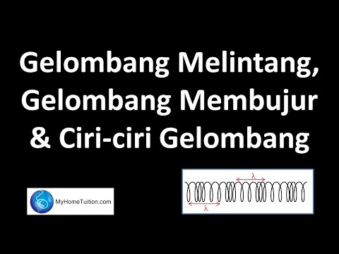 Fizik Tingkatan 4 Bab 5 Gelombang | Gelombang Melintang, Gelombang Membujur & Ciri-ciri Gelombang