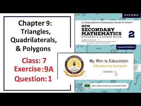 Exercise 9A Question
