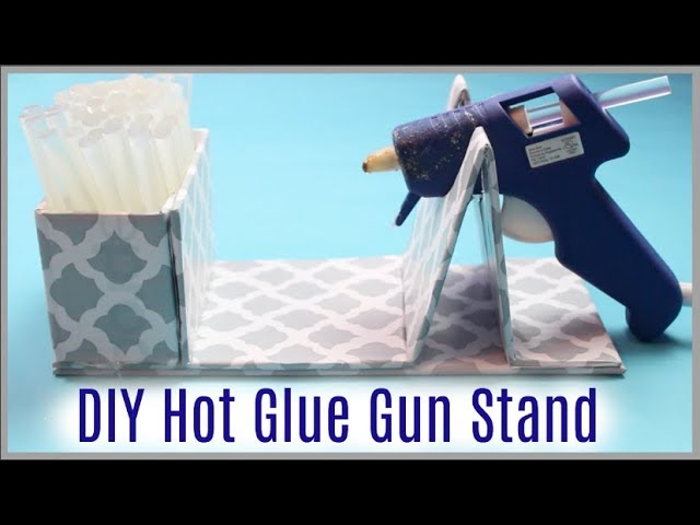 DIY $3 Dollar Tree Glue Gun Stand Holder