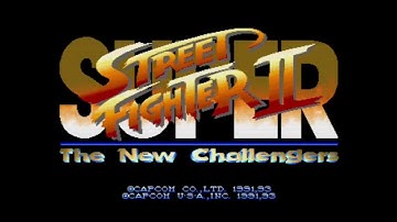 Super Street Fighter 2 The New Challengers retro Intro and demos