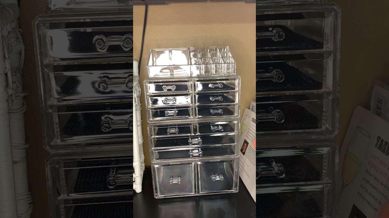 4 piece cosmetic storage rack