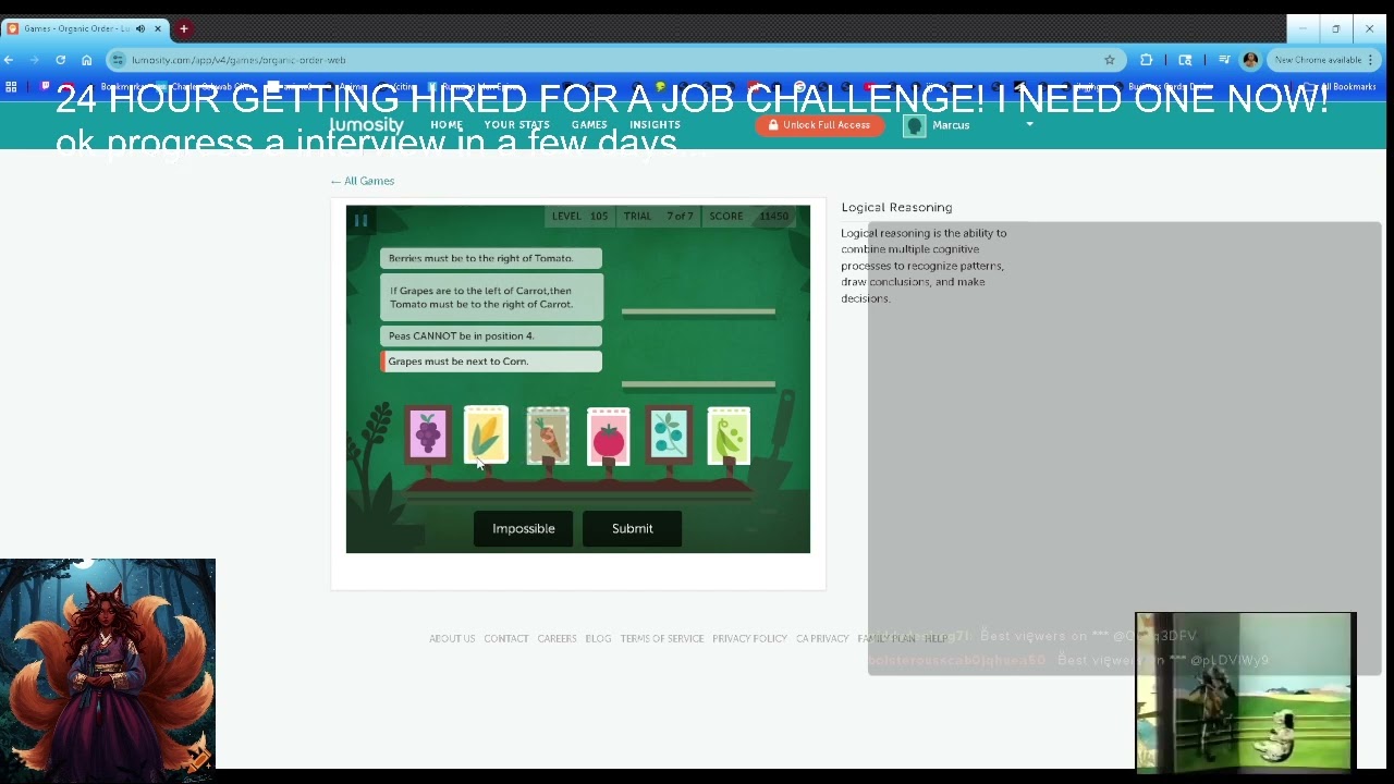 Organic Order Lumosity High Score 12340 Marcus Owen Bell