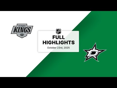 NHL Highlights | Kings vs. Stars | October 23, 2025