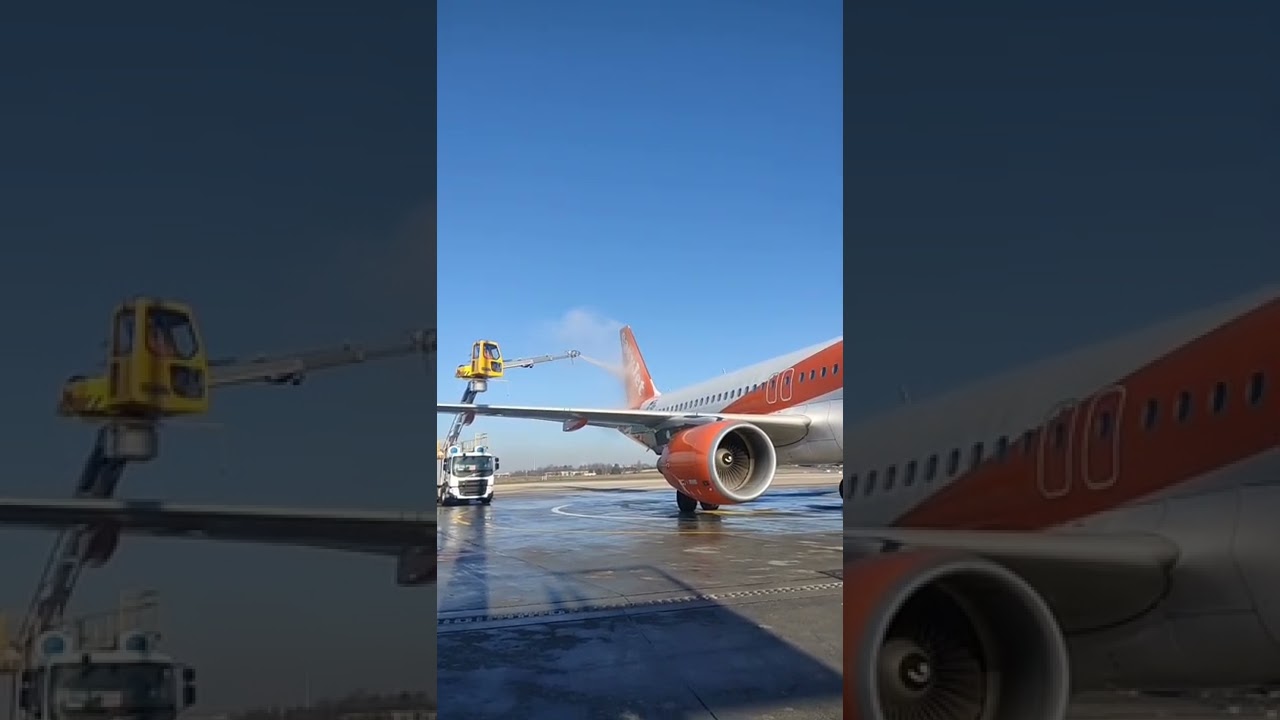 Big Airplane being wash 😱 cleaning an airplane 