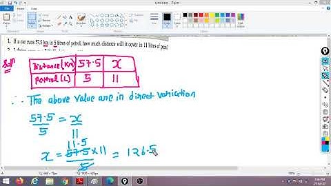 Cbse Class 8 maths cordova direct and inverse variation lecture 1 | example on direct variation